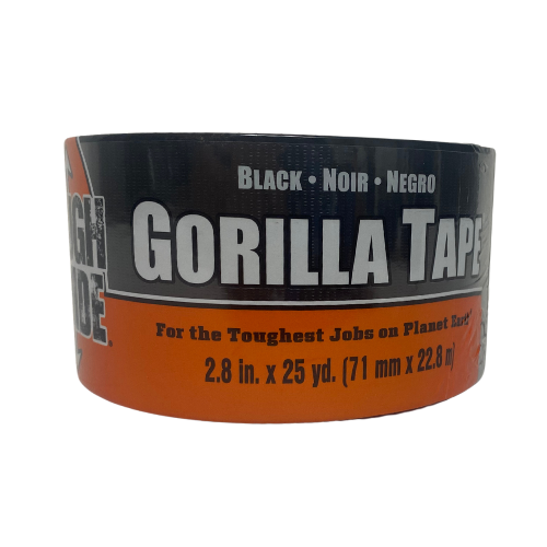25 yd x 2.8" Wide Black Gorilla Tape | 01050 Gorilla
