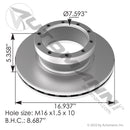 Air Disc Rotor 16.937in | 153.125800 Automann