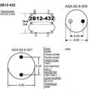 2 Bellows Air Spring | 2B12-432 Goodyear