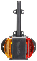 15 Series Left Hand Side Red/Yellow Dual Face LED Marker Clearance Light, PL-10 & ABS Bracket Mount | Truck-Lite 15417