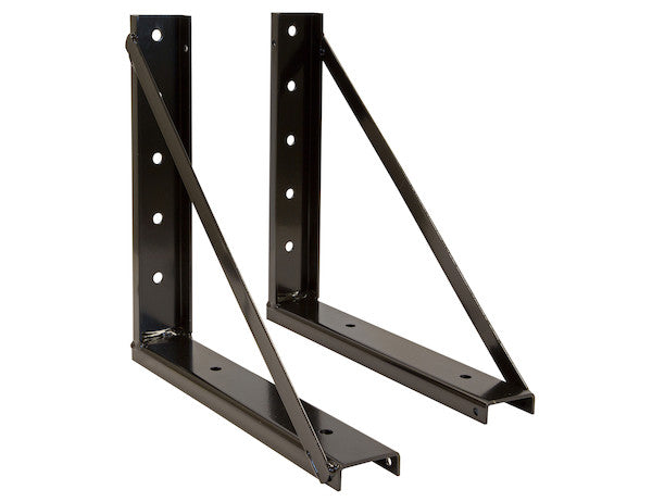 18x18 Inch Welded Black Structural Steel Mounting Brackets | 1701006 Buyers Products