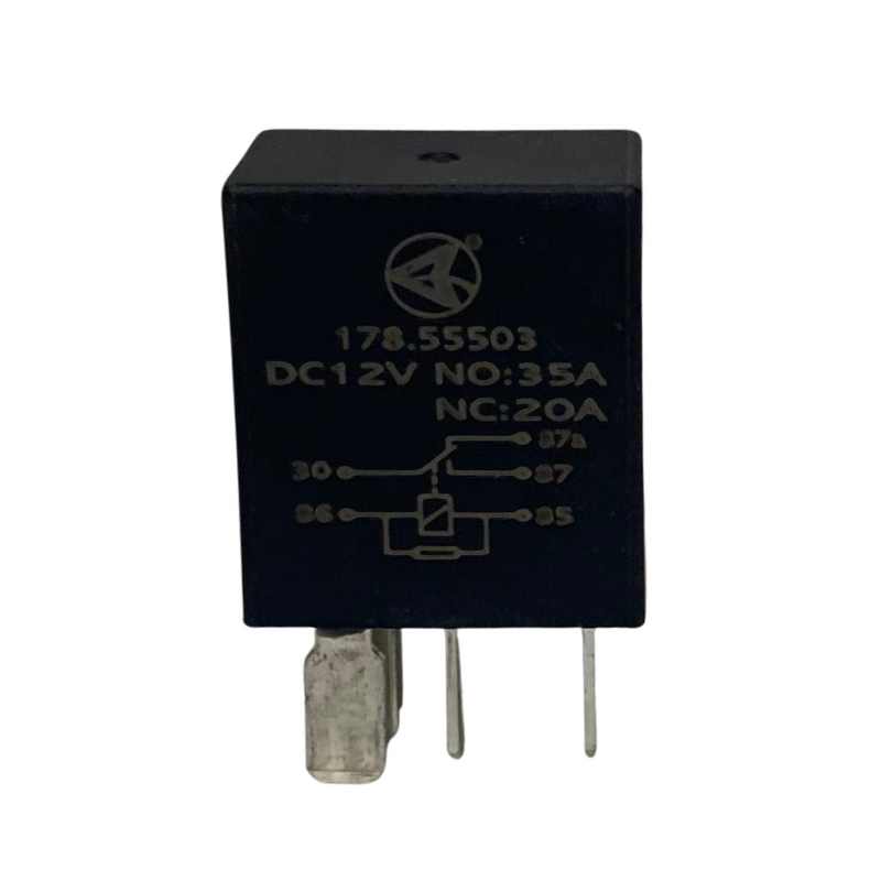 Micro ISO Plug-In Relay - 5 Pin 12V 35/20A SPDT | 178.55503 Automann