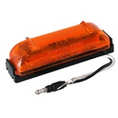 19 Series Yellow 1"x4" Rectangular Marker Clearance Light, Fit 'N Forget & Bolt-On Mount | Truck-Lite 19032Y