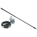 24" Top Loaded Whip w/ UV Stabilized Anti-Static Black Vinyl Jacket | 212B Solarcon