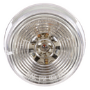 Signal-Stat Clear/Yellow 2" Round Marker Clearance Light, PL-10 & Grommet Mount | Truck-Lite 3051A