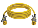 15ft ARTICFLEX™ Yellow 7-Way Auxiliary Straight Connector | 7AEB152EW Tectran