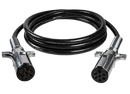 12 ft Black ARTICFLEX™ 7-Way Standard Duty Straight 6/12 - 1/10 Gauge | 7SAB122MG Tectran