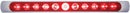 11 LED 17" Light Bar (Stop, Turn & Tail) With Chrome Bezel - Red LED/Clear Lens | United Pacific 39253