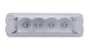 4 LED Reflector Rectangular Light (Clearance/Marker) - Amber LED/Clear Lens | United Pacific 39465