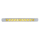 11 LED 17" Turn Signal Light Bar With Bezel - Amber LED/Amber Lens | United Pacific 39690