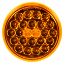Signal-Stat Yellow 4" Round LED Front/Park/Turn Light, PL-3 & Grommet Mount | Truck-Lite 4050A