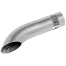 18" Aluminized Exhaust Tail Pipe, 4" Pipe Connection to 4" Spout | 42129 Walker Exhaust