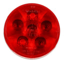 Super 44 Red 4" Round Stop/Turn/Tail Light, Fit 'N Forget S.S. & Grommet Mount | Truck-Lite 44302R3