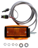 Signal-Stat Yellow Incandescent 4"x4" Square Dual Face Pedestal Light, 3-Wire & 2 Stud Mount | Truck-Lite 4805AAY118