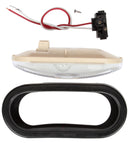 60 Series Clear Incandescent 6" Oval Back-Up Light, Black Grommet Mount | Truck-Lite 60092C