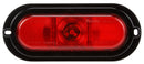 Super 66 Red LED 6" Oval Stop/Turn/Tail Light, Fit 'N Forget S. S. & Flange Mount | Truck-Lite 66256R