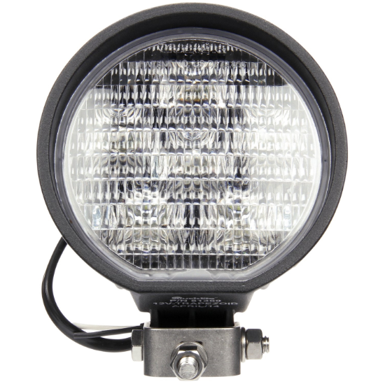 81 Series Clear LED 4" Round Work Light, Hardwired/Stripped End & Stud Mount | Truck-Lite 81360