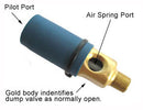 1/8" NPT Height Control Valve Dump Valve | Haldex 90554335