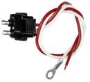 11" 16 Gauge Stop/Turn GPT Wire plug, Straight PL-2 & Stripped End Plugs | Truck-Lite 94925
