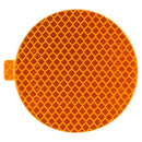 Yellow 3" Round Retro-Reflective Tape, Tape & Adhesive Mount | Truck-Lite 98175Y