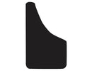 Thermo Flex Fender Guard Black Mudflaps 10x18 Inch | Buyers Products B1018PPB