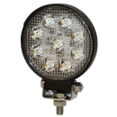Round 9-LED 3-Watt Flood Beam Light, 1,400 RAW Lumen Output | ECCO E92005