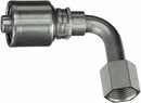 Female SAE 45 Flare Swivel - 90 Bent Tube (MegaCrimp) | G25205-0606 Gates