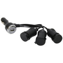 12V 3-Way Adapter with USB Port | MS211USBBL MobileSpec(R)