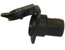 7-Way Black Plastic Flat Pin Truck Receptable With Twist Lock | Buyers Products TC1771P