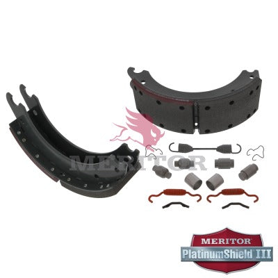 Lined Brake Shoe Kit with Hardware | Remanufactured | Meritor XK2124702QP