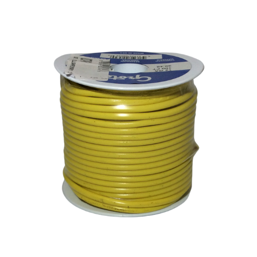 100' Yellow Primary Wire, 12 Gauge - Rated 105 Degree C | 02746 Deka