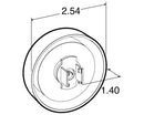 Red Round Marker Clearance Light | 10256R Trucklite