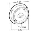 Red Marker Clearance Light & Flange Mount | 10279R Trucklite