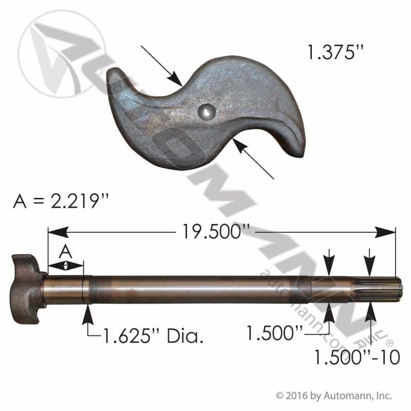 Air Brake Camshaft LH | 120.101916.01 Automann