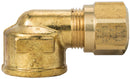 1/2" TUBE - 1/2" THREAD Female Elbow Fitting (Pack Of 5) | 1370-8D Tectran