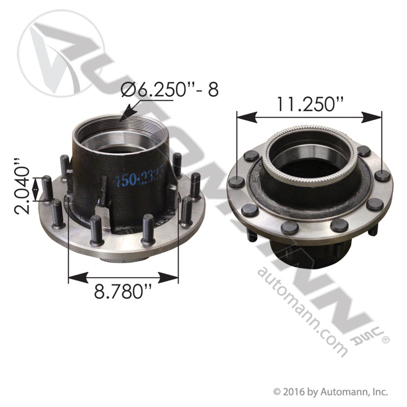 Outboard Mount Hub Assembly | 150.T1201.S3 Automann