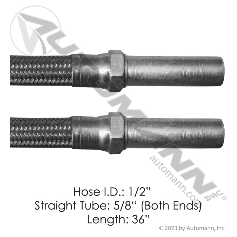 Discharge Hose 2 Straight Tube Ends 36in | 177.10336 Automann