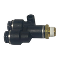 PLC Male Branch Y Fitting, 1/4in X 1/8in | 177.116142 Automann
