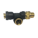 DOT PLC Swivel Male Run Tee Fitting, 3/8x1/4in x M12 |  177.12C7164M12 Automann
