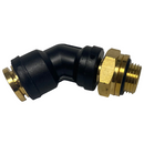 45 Degree DOT PLC Swivel Male Elbow Fitting, 1/2in X M16 | 177.12C748M16 Automann