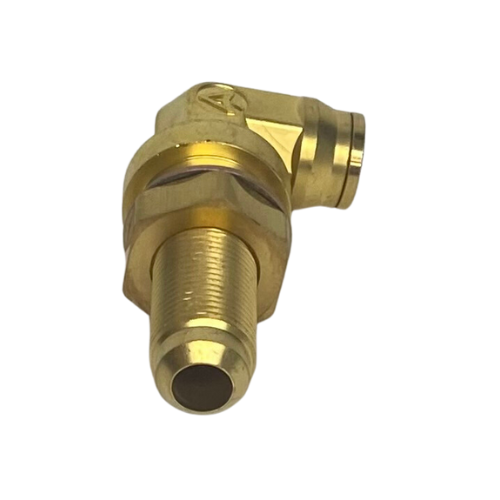 Brass PLC Bulkhead 90 Deg, 1/2x1/2in SAE | 177.13B8988S Automann