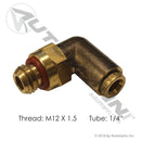 Brass PLC Male SWL Elbow 1/4in X M12 | 177.V994146 Automann