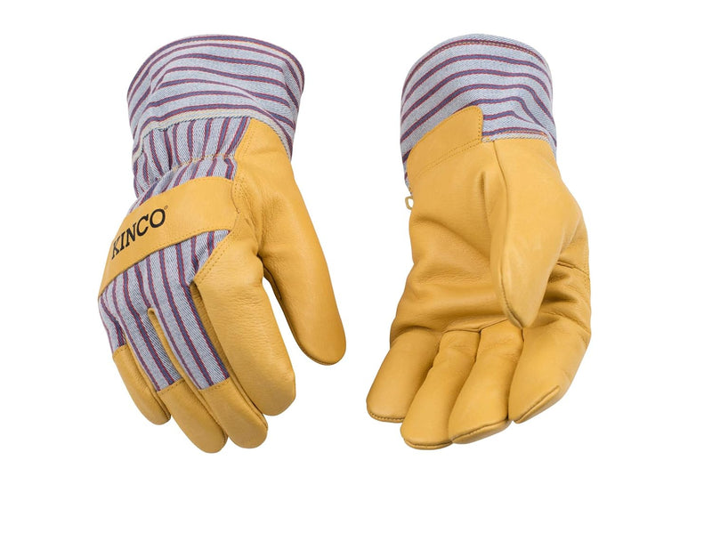 Lined Premium Grain Pigskin Palm Work Gloves with Safety Cuff | 1927 Kinco