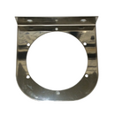 Stainless Light Bracket with Single 4" Light Cutout | United Pacific 20422