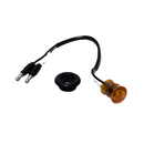 33 Series Yellow 3/4" Round Marker Clearance Lights, Fit 'N Forget S.S. & Grommet Mount Kit | Truck-Lite 33050Y3