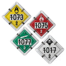 Numer-All™ Flip Placard - 4 Legend, Class 2, White Back Plate | 3750 JJ Keller