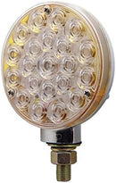 21 LED Single Face Turn Signal Light - Red LED/Clear Lens | 38125 United Pacific