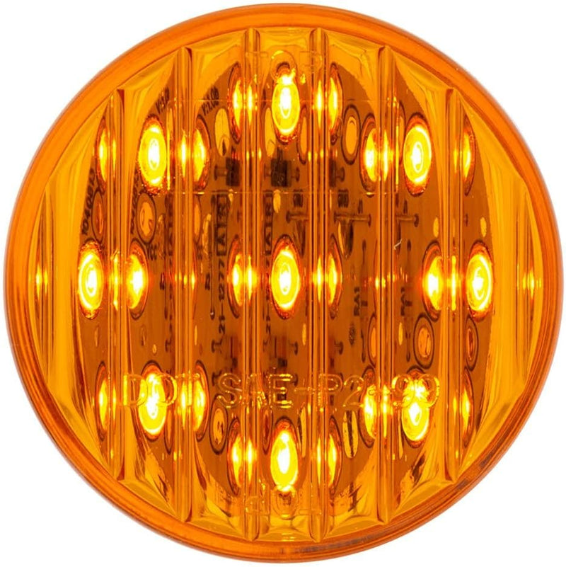 9 LED 2" Round Light (Clearance/Marker) - Amber LED/Amber Lens | 38170 United Pacific