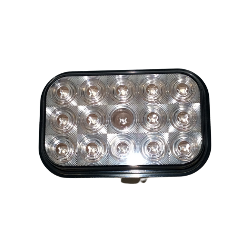 15 LED Rectangular Turn Signal Light - Amber LED/Clear Lens | United Pacific 38748