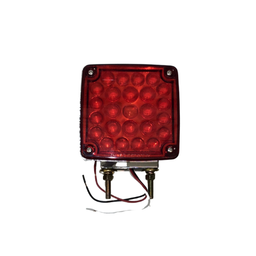 52 LED Double Stud Double Face Turn Signal Light (Driver) - Amber & Red LED/Amber & Red Lens | United Pacific 38756